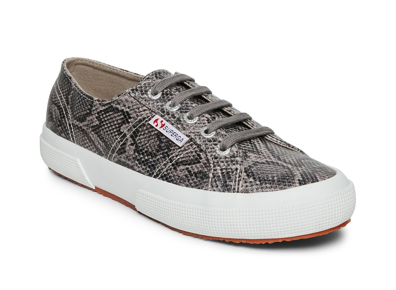 Superga Sneakers Womens - 2750 Faux Snake - Grey/Snake - GKZBJ8097